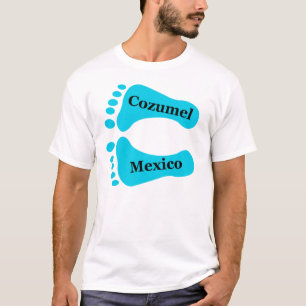 Camiseta Pés desencapados de Cozumel México