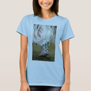 Camiseta Pés felizes do t-shirt