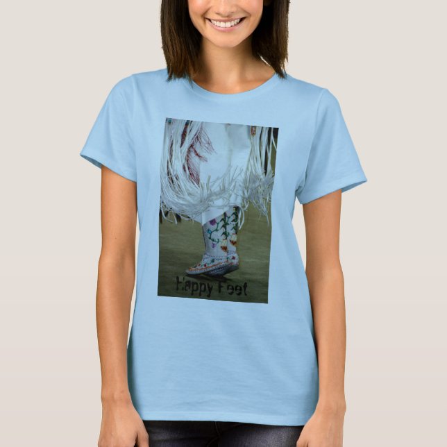 Camiseta Pés felizes do t-shirt (Frente)
