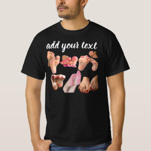 Camiseta Pés Personalizados Feetish – Personalizado "Eu Amo