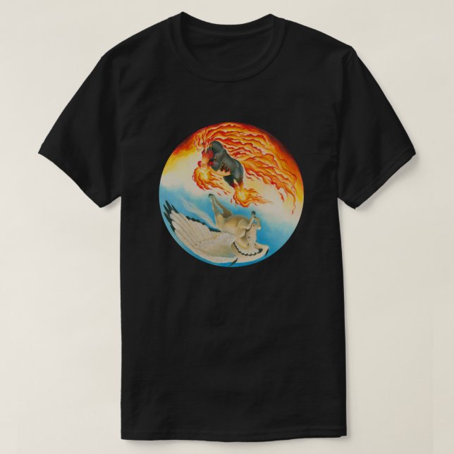 Camiseta Pesadelo e Mesa Pegasus Yin Yang (Frente do Design)