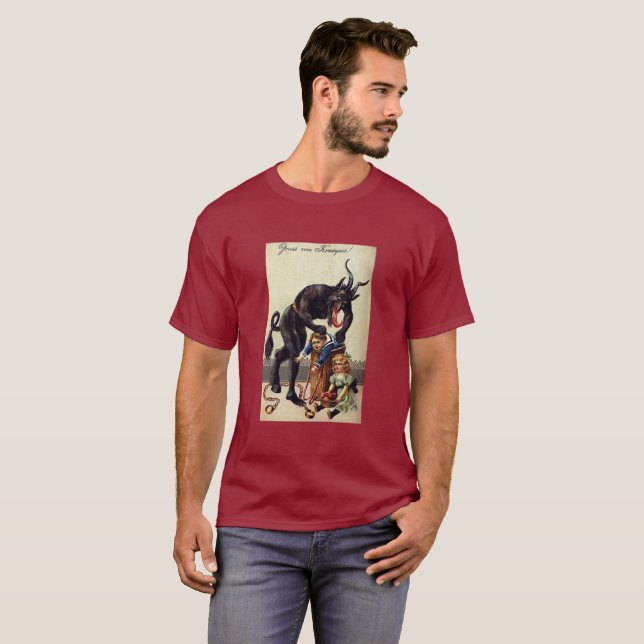 Camiseta Pesadelo Gruss Vom Krampus Natal de 1900 (Frente Completa)