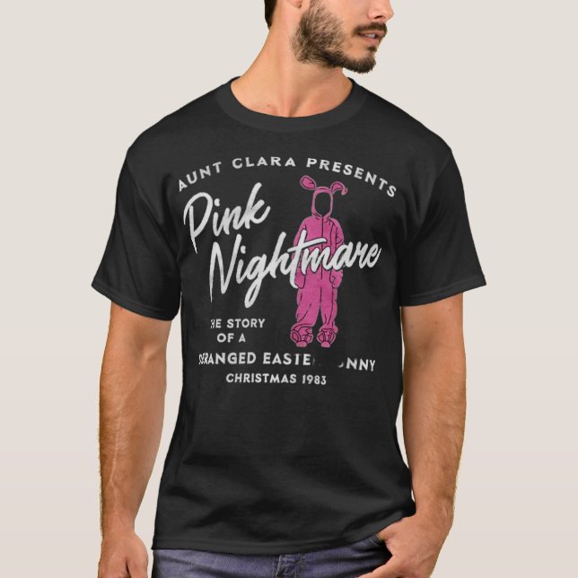 Camiseta Pesadelo Rosa Engraçado (Frente)