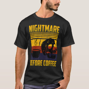 Camiseta Pesadelos Antes Do Esqueleto Do Café E Do Hallowee