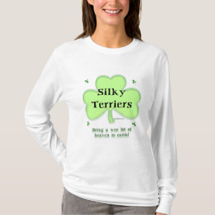 Camiseta Pesado de Seda Terrier, Dia de São Patrício Terrie