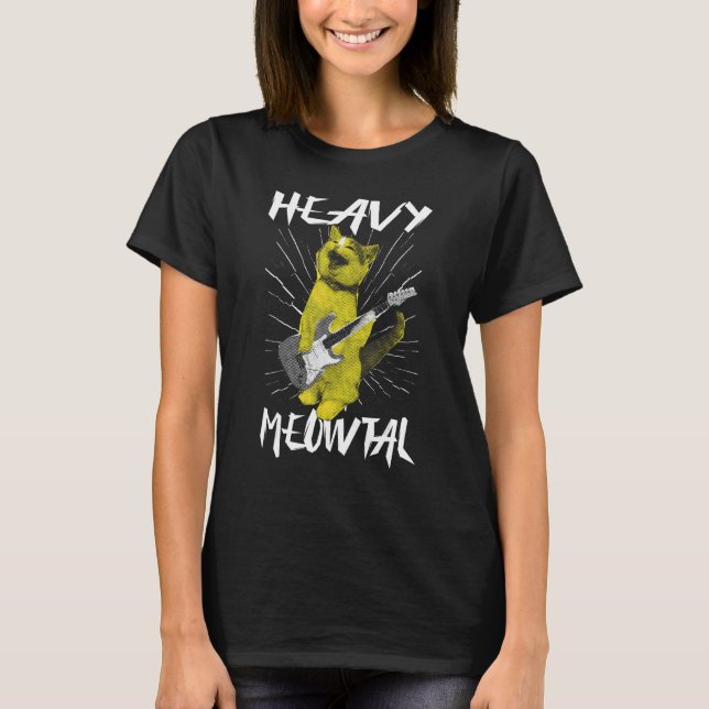 Camiseta Pesado - Gato (Frente)
