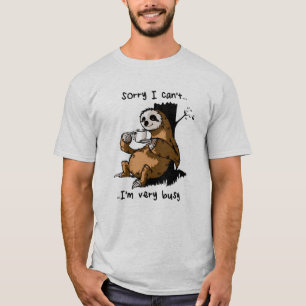 Camiseta Pesaroso eu chanfro im muito ocupado