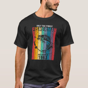Camiseta Pesca 1963 59º aniversário 96 anos Pescadores