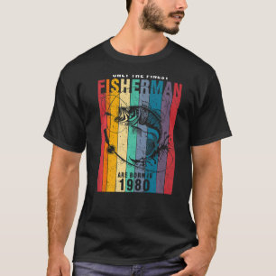 Camiseta Pesca 1980 42º Aniversário 96 Anos