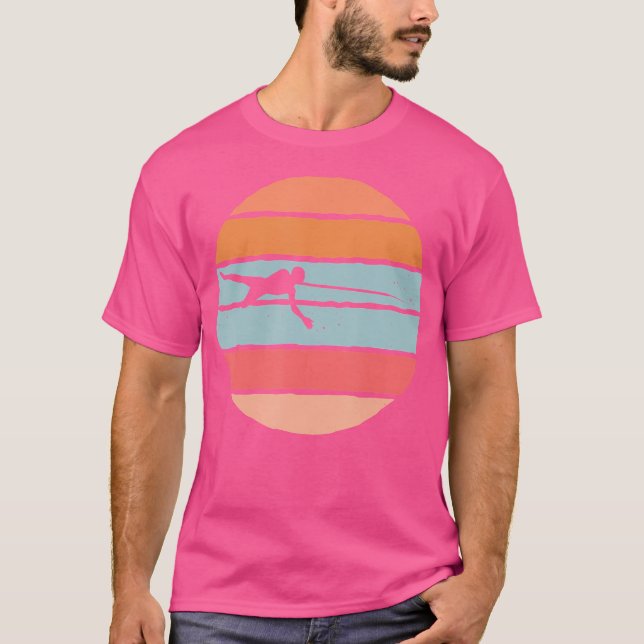 Camiseta Pesca à lagoa Caça ao Pescador de Mergulho Livre (Frente)