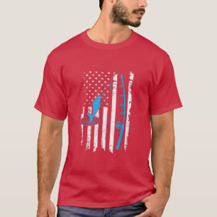 Camiseta Pesca Americana Bandeira do Arco Pescador Us 13