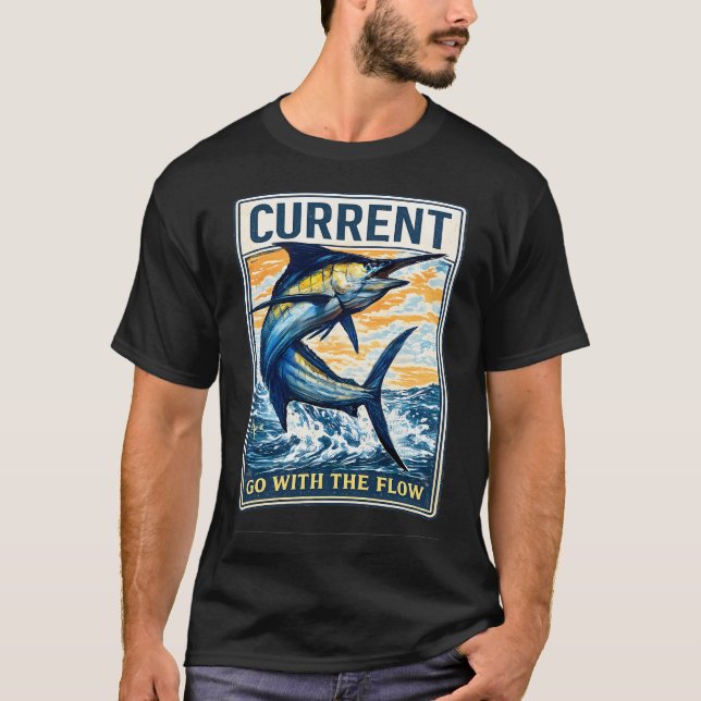 Camiseta Pesca Antiga com Pesca de Robalo da Bandeira Ameri (Frente)