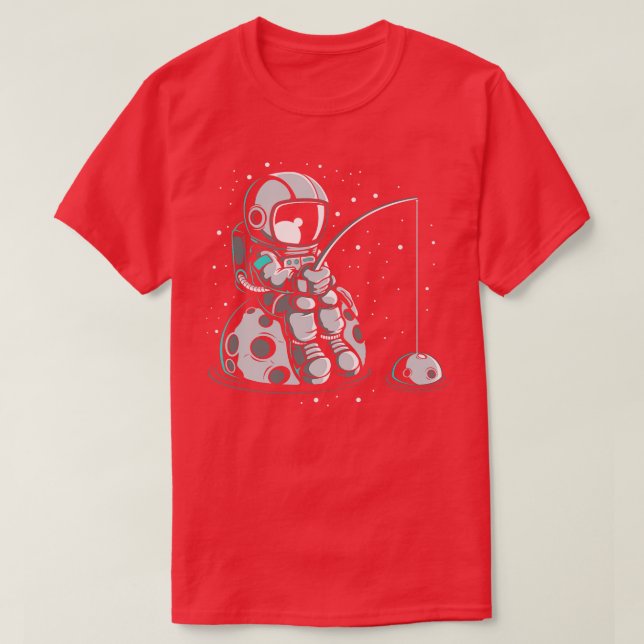 CAMISETA PESCA ASTRONAUTA (Frente do Design)