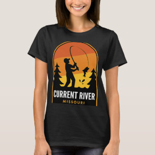 Camiseta Pesca atual do rio Missouri