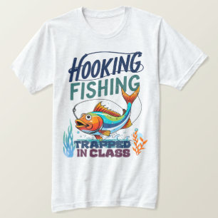Camiseta Pesca com anzol, Preso na Aula