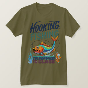 Camiseta Pesca com anzol, Preso na Aula