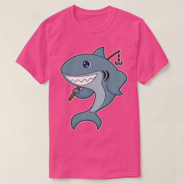 Camiseta Pesca com barra de pesca (Frente do Design)