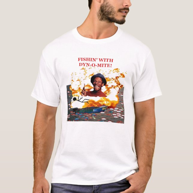 Camiseta Pesca com Dyn-o-ácaro! (Frente)