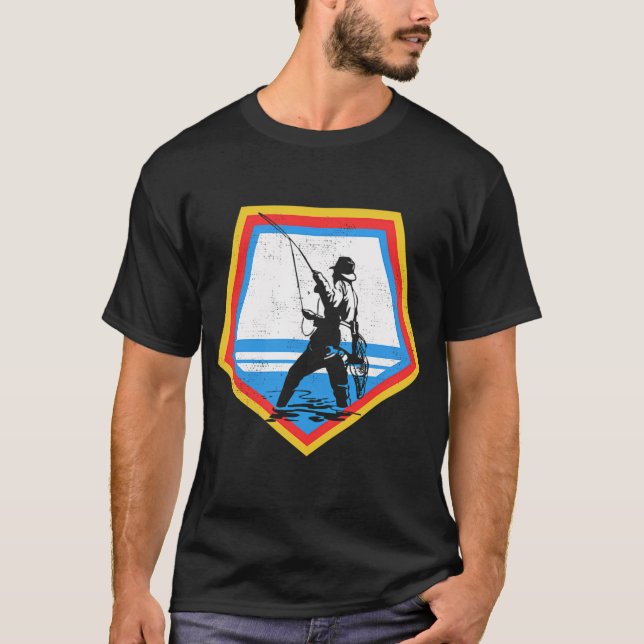 Camiseta Pesca com Mosca ao Pôr do Sol (Frente)