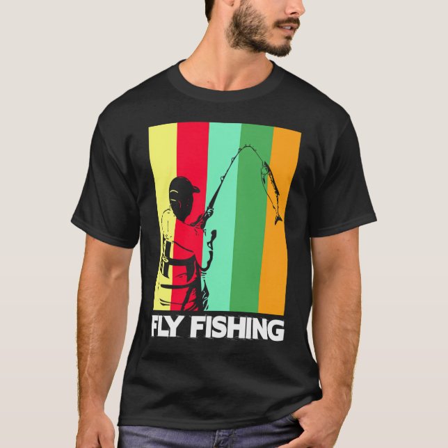 Camiseta Pesca com Mosca ao Pôr do Sol (Frente)