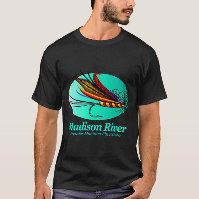 Camiseta Pesca com Mosca no Rio Madison (FSH) (Frente)