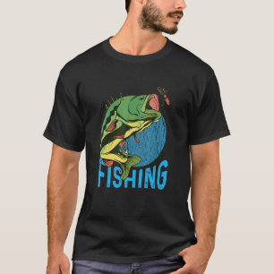 Camiseta Pesca com Mosca Perca Peixe uma Perca Prestes a Se