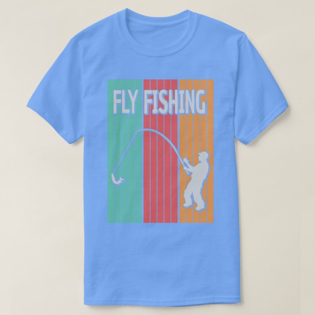 Camiseta Pesca com mosca - Retro 1 (Frente do Design)