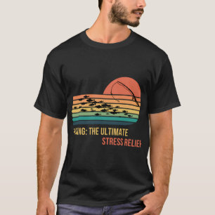 Camiseta pesca com mosca retrô vintage