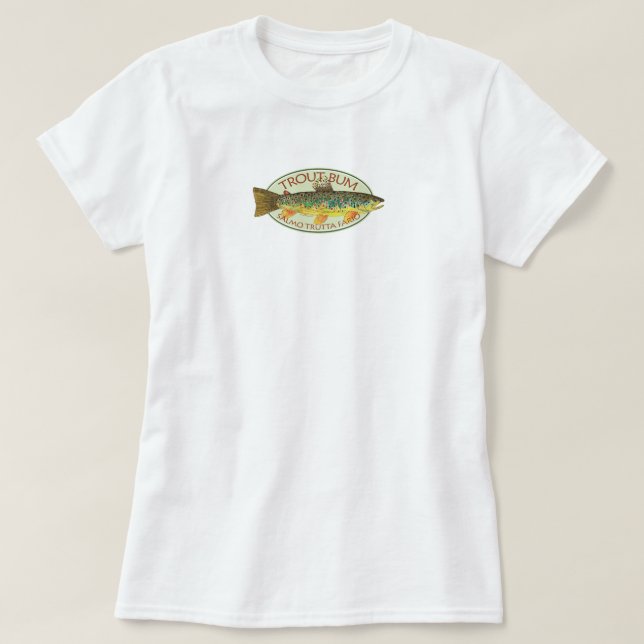 Camiseta Pesca com moscas (Frente do Design)