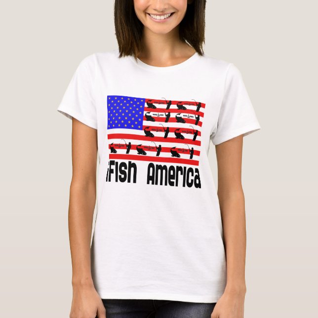 Camiseta Pesca com presentes na América do Peixe (Frente)