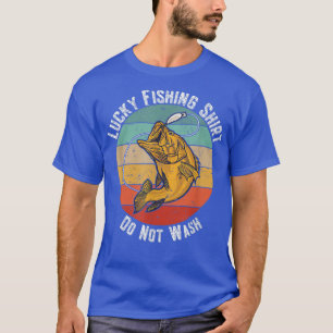 Camiseta Pesca Com SorteNão Lavar A Pesca Com Vintage2358