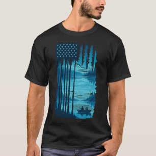 Camiseta Pesca da Bandeira Americana