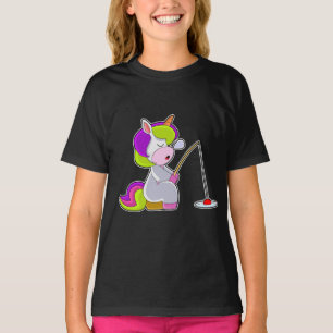 Camiseta Pesca da cana-de-pesca do Unicorn