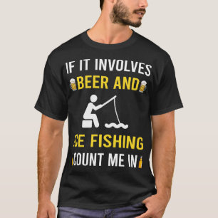 Camiseta Pesca Da Cerveja E Do Gelo