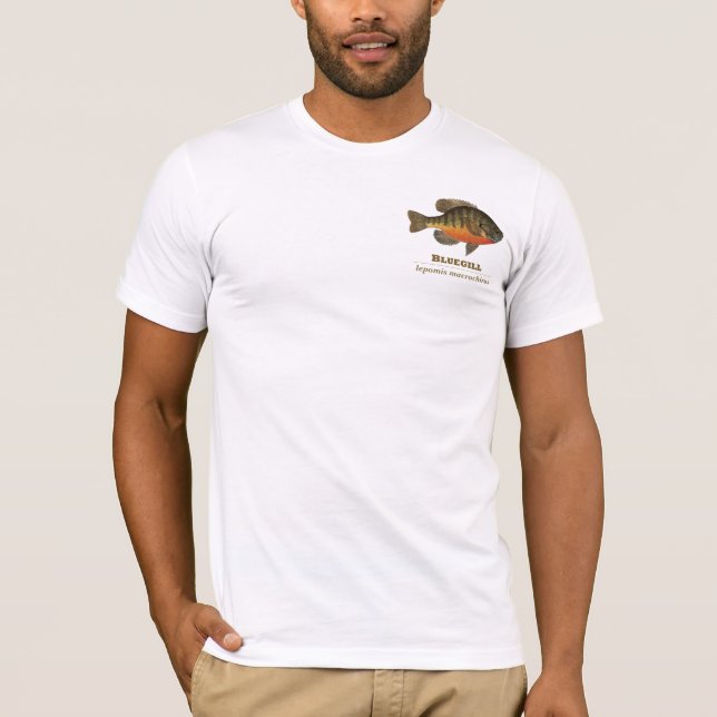 Camiseta Pesca da maré azul (Frente)