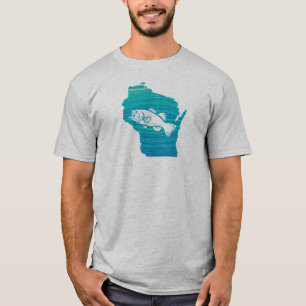 Camiseta Pesca da onda de Wisconsin