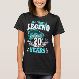 Camiseta Pesca de 20 20 anos 2003 2