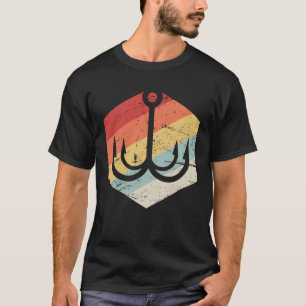 Camiseta Pesca de Água fresca de Peixe-Gancho e Pesca de Ba