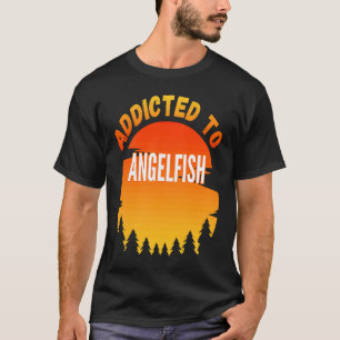 Camiseta Pesca de Angelfish Viciado em Angelfish