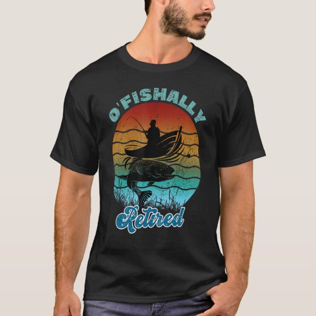 Camiseta Pesca de aposentadoria de pesca com aposentação of (Frente)