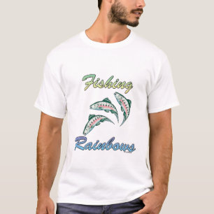 Camiseta Pesca De Arcos-Arco Pescar Truta Arco-Íris