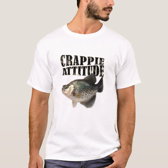 Camiseta Pesca De Atitude De Crappie (Frente)
