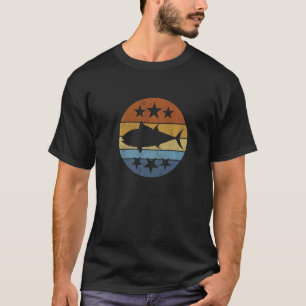 Camiseta Pesca de Atum Lures de Atum Azul Vara Barco Noite