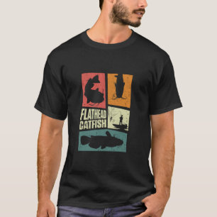 Camiseta Pesca de Bagre de Cabeça Chata Caçador de Bagres P