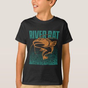 Camiseta Pesca de bagre rato de rio de água doce - Pesca de