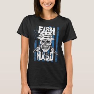 Camiseta Pesca De Bandeira De Vintagem Americana
