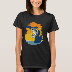 Camiseta Pesca de Bass Michigan Acessórios de Pesca para Ho
