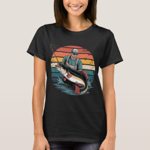 Camiseta pesca de cabeça chata