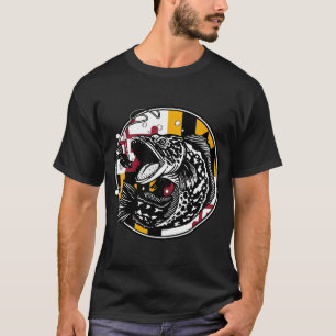 Camiseta Pesca de Cabeça de Cobra - Maryland