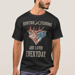 Camiseta Pesca De Caça, Aquecimento De Peixes De Veado Do D